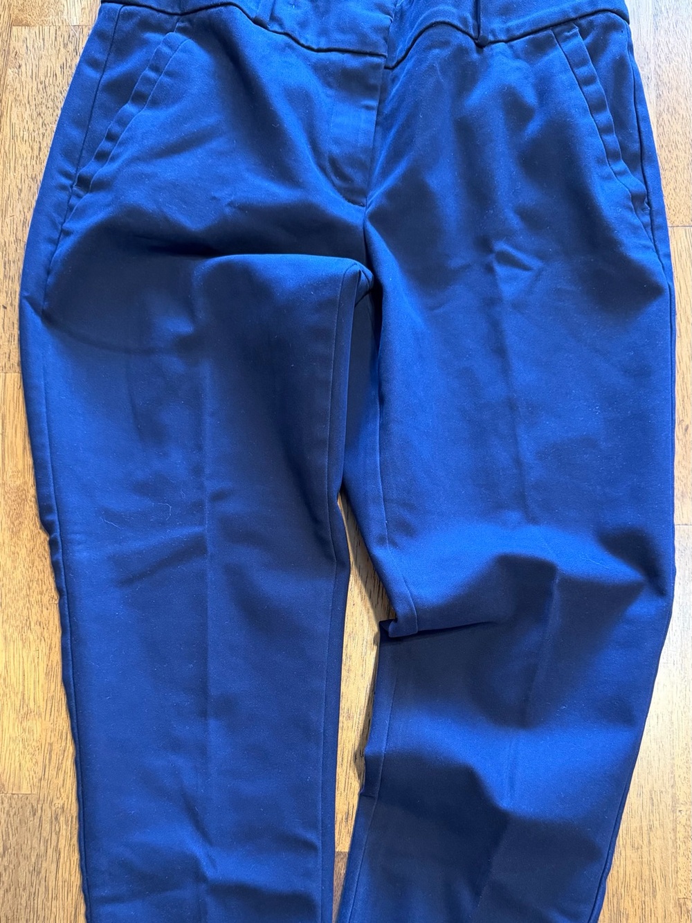 Ann Taylor LOFT Navy Marisa Skinny Blue Stretch Casual Pants